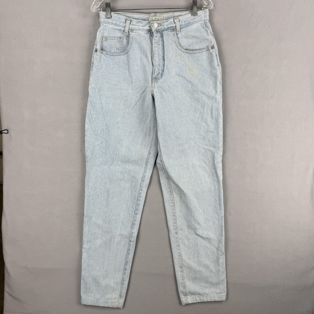 Vintage Guess Jeans Womens 30 Light Wash High Rise Relaxed Tapered USA